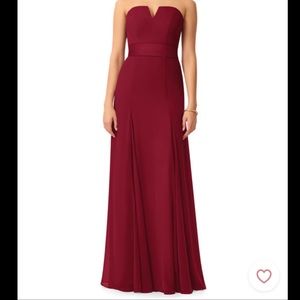Long Formal Burgundy Dress